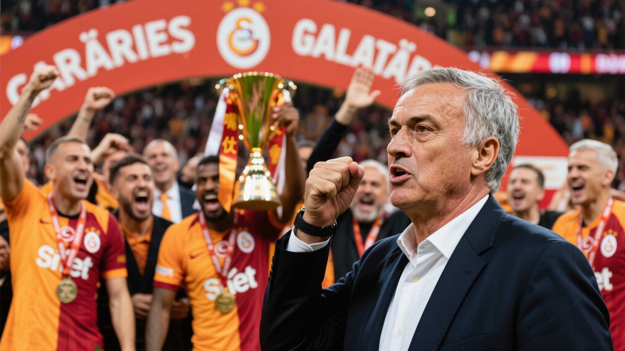 冠军到手!加拉塔萨雷提前封王后犀利调侃穆里尼奥 冠军到手!加拉塔萨雷提前封王后犀利调侃穆里尼奥